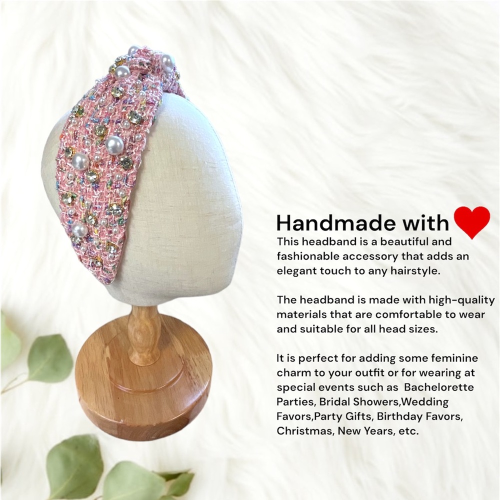 097 - Pink Go Shine - Handmade Headband